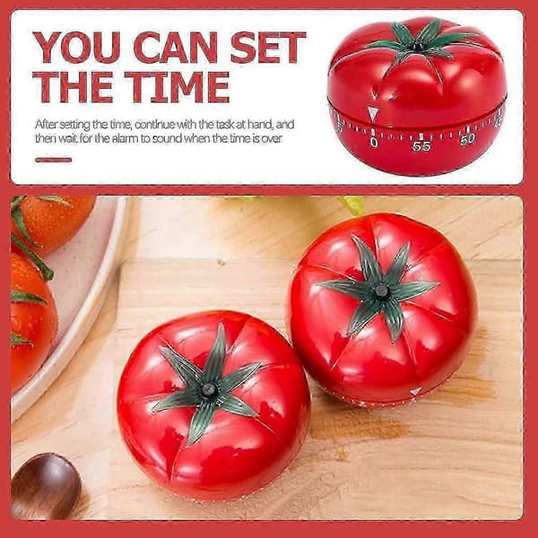 Køkkentimer tegneserie tomatformet bagetidspåmindelse til køkkenet