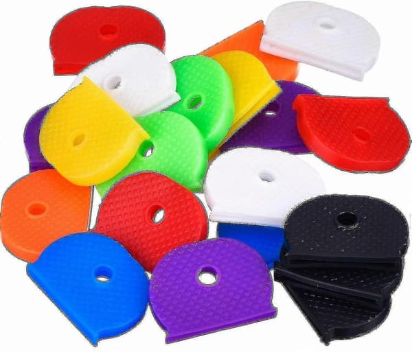Dörrnyckelskydd för snabb identifiering, blandade färger, 24-pack