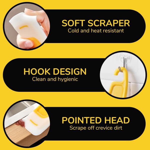 Food Grade Silicone Kitchen Spatula Set - Heat Resistant Rubber Spatulas, Non-Scratch Kitchen Utensils