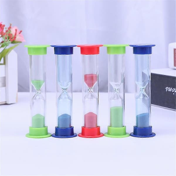 1, 2, 3, 5, 10 minutter sandeggklokke undervisningsspill matlaging timing timeglass blue 3min