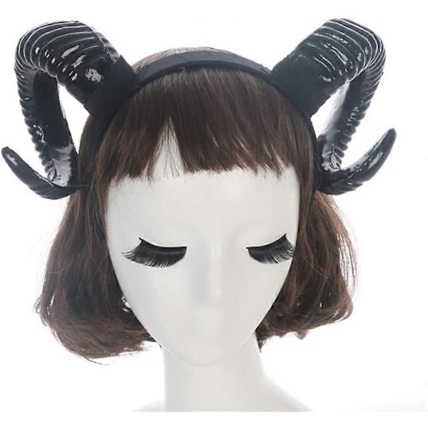 Simulerings Klo Hovedbøjle Halloween Kostume Cosplay Foto Rekvisit - (Sort)