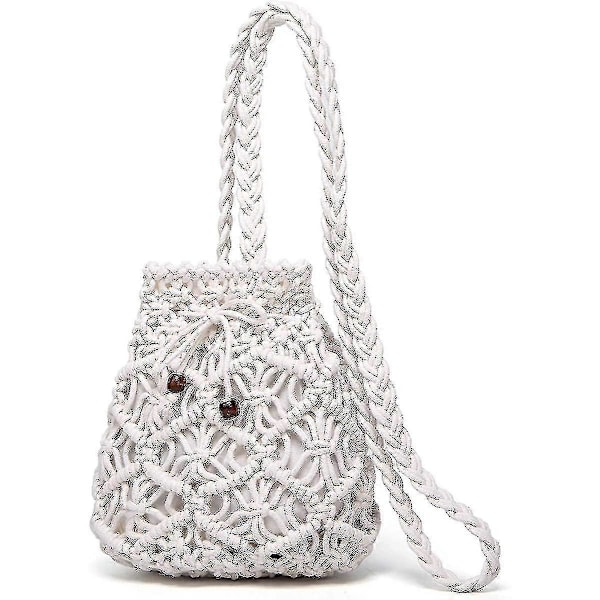 Vevd veske Crossbody Vesker Vev Rotting Sommer Strand Skuldervesker Håndvesker