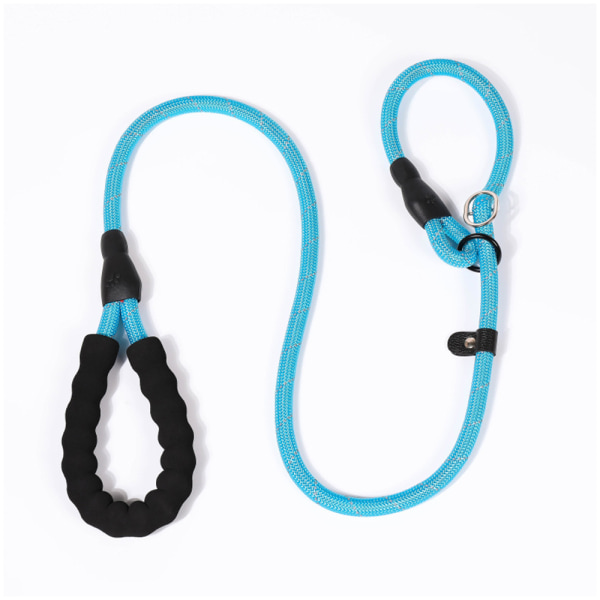 Slip Leash For Small Dogs/Puppy, Anti-Choking Training Leash Rope Leash With Reflective Threads-Blue （2.0M）S（0.8）