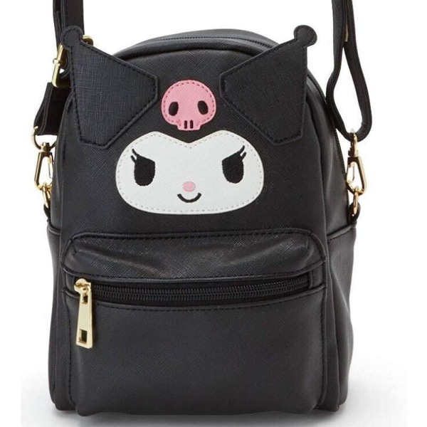 Anime Cute Cartoon Bag Cosplay Shoulder Bag Backpack Handbag PU Schoolbags for Kids Girls Fans(BLACK)