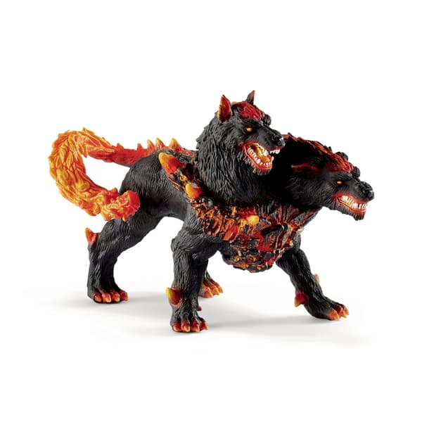 schleich® ELDRADOR® Creatures Djevelhund 42451 Vulkanrød Multifärg red