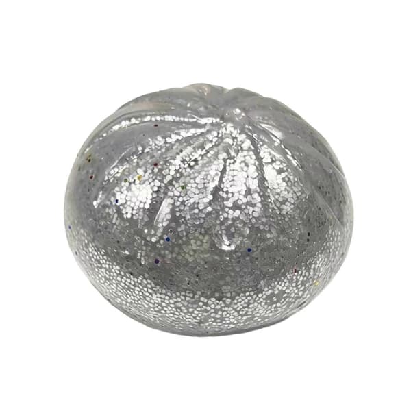 Glitter Dumpling Squeeze Toy TPR – Perfekt för Fidget & Sensorisk Lek – för Förbättrad Fokus Silver