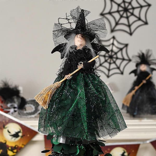 2025 Halloween-häxdocka för dekoration av hem, sovrum eller skrivbord