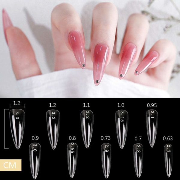 Nail art sömlös nagelfilm genomskinlig färg (vattendroppe nagel) makeup