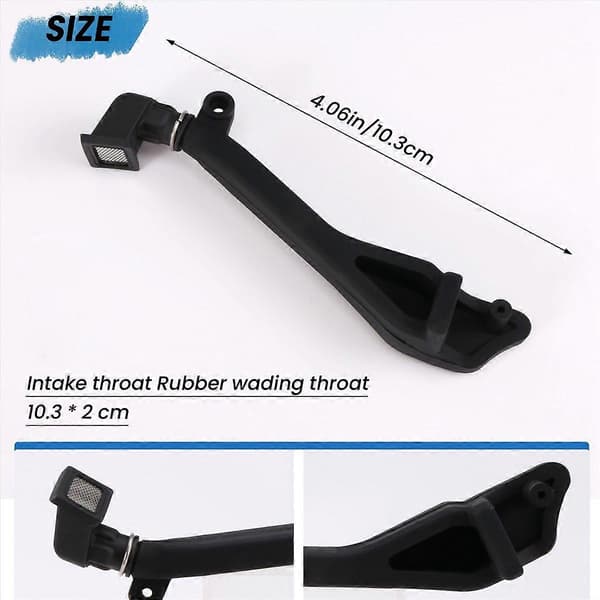 Sort gummi snorkel til 1/10 RC Crawler Bil Traxxas TRX-4 Defender