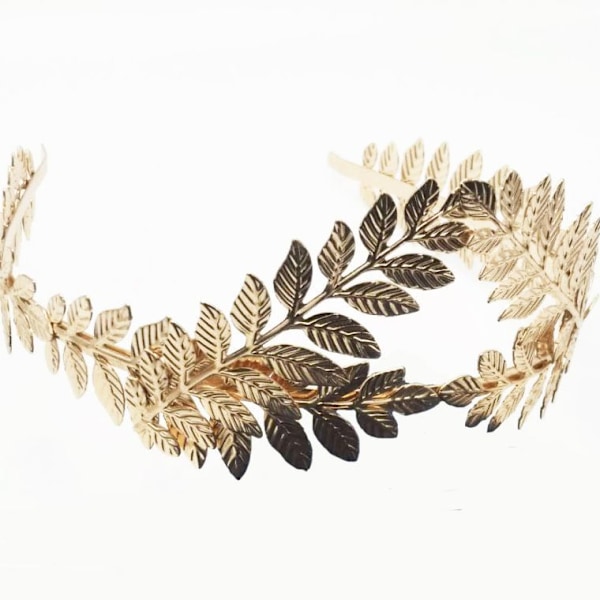Brudkronan med blad, vinddiadem, guld