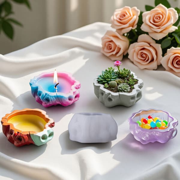 Håndverk Silikonform For Tilpassede Sementplanter DIY Hjem Og Gaver