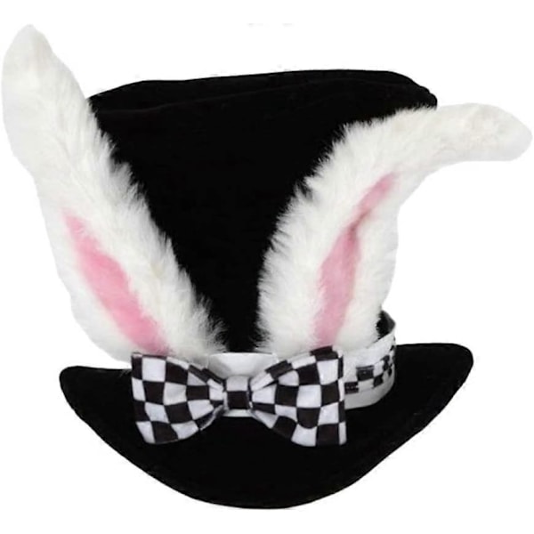 Påskehare ørehatt unisex hatt hodeplagg kaninhatt hodebekledning utkledning svart