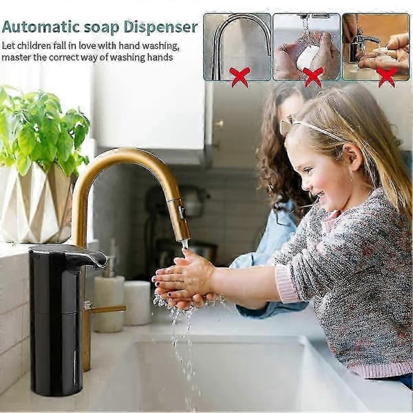 Skumsæbedispenser Automatisk - Berøringsfri Sæbedispenser USB Genopladelig Elektrisk Sæbedispenser 4 TY