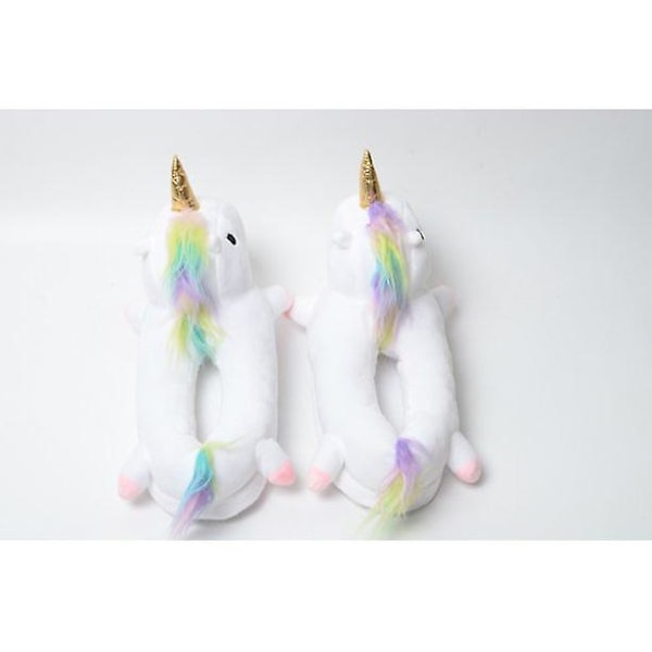 3-12 År Vinter Enhjørning Tøfler Baby Gutt Jente Tøfler Myke Plysj Soverom Hus Tøffel Innendørs Furry Baby Barn Mixed S(Length 22cm)