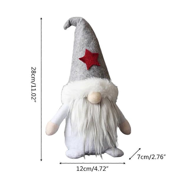 Julenisse Snøfnugg Hjerte Stjerne Tomte Nisse Svensk Alv Gårdspynt