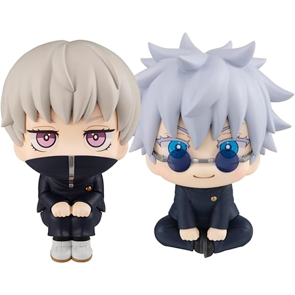 Puruuige 2 stk Satoru Gojo/Toge Inumaki Figur Statue 9.94cm Tegneserie Figur Modell Leke Samleobjekt Ornament Gave C