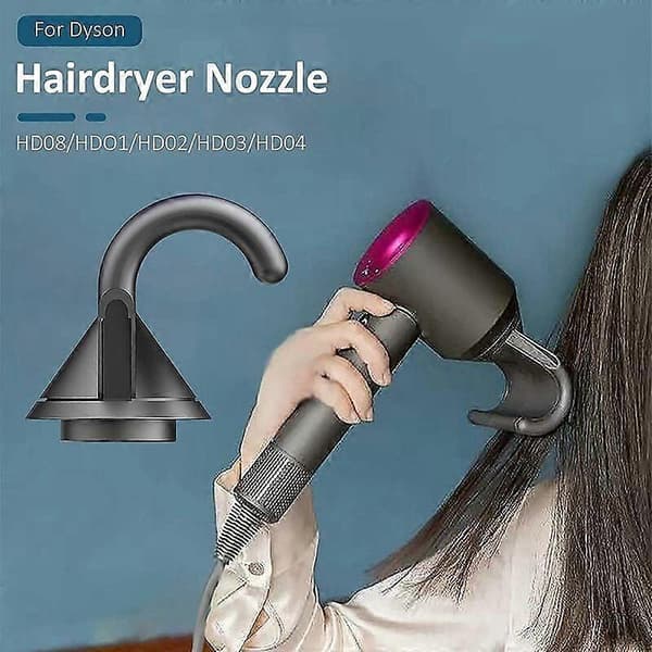 Dyson glattejerns-tilbehør - Supersonic HD01 02 03 04 08 hårtørrer - glattebørste - ideelt tilbehør til hårtørring og glatning