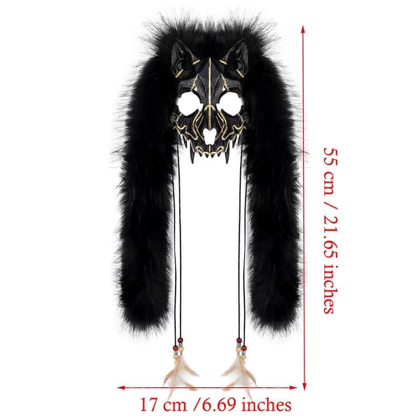 Mode rollespil ansigtsmaske plastik tema rollespil maske til Halloween teater og cosplay entusiaster sort guld
