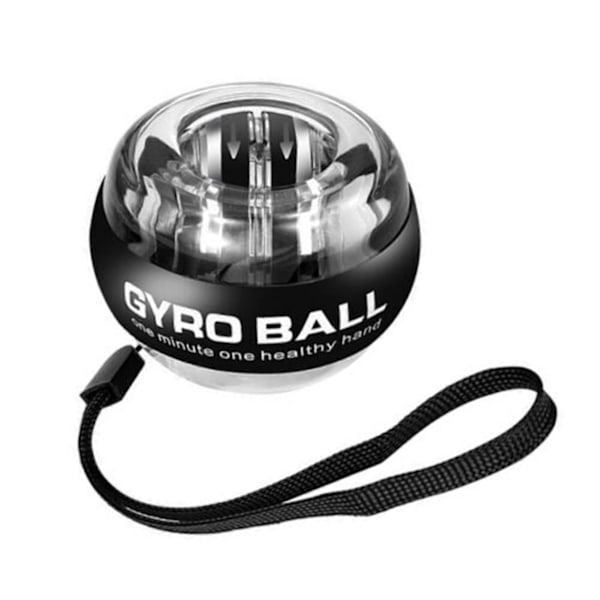 Gyro Ball Håndledstræner Legeret Stål Grip Ball Håndledsforstærker Arme Fingre Håndledstrænere Black with LED