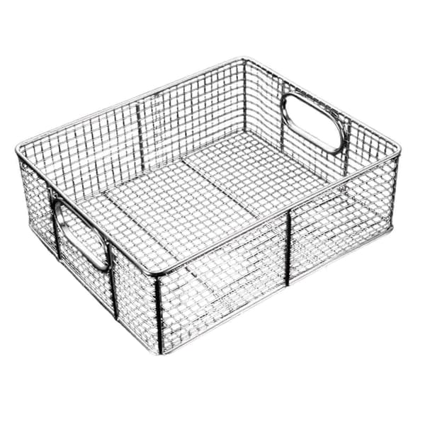 Friturekurv si-kurv rektangulær robust køkkensi til madlavning 30x25x10 cm