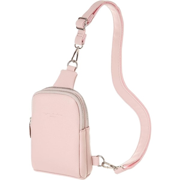 Små Crossbody Sling Bags för kvinnor Vegansk läder Mobilväska Fanny Packs för kvinnor män