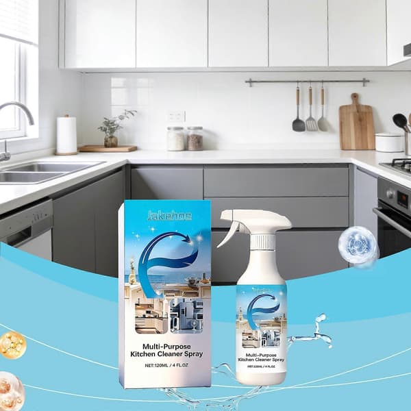 All-purpose cleaner and disinfectant for the kitchen Plant-based & Safe for sticky kitchen cabinets