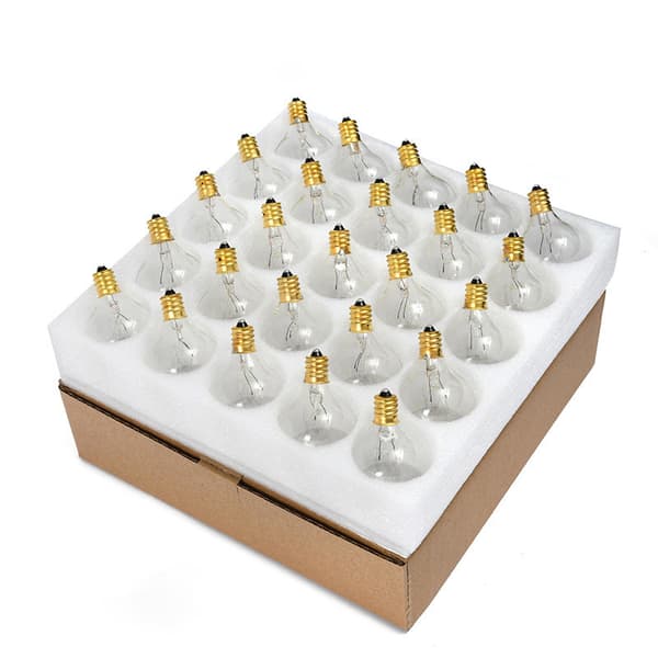 25x G40 Kompatible Pærer E12 7w til Lysguirlander