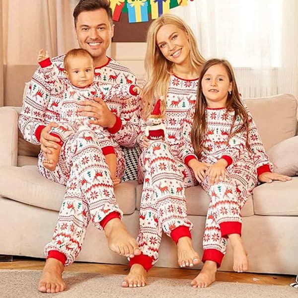 Matchende Familiepyjamas Jule-sæt, Matchende Sæt Julepyjamas til Familiepyjamas