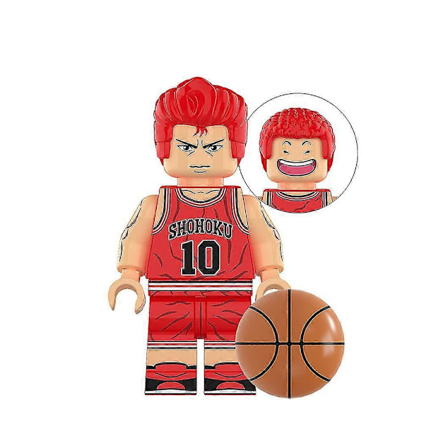 8 stk./sæt The First Slam Dunk Byggeklodser Mini Figurer Actionfigurer Samleobjekt Legetøj Dekoration Børnefødselsdagsgave
