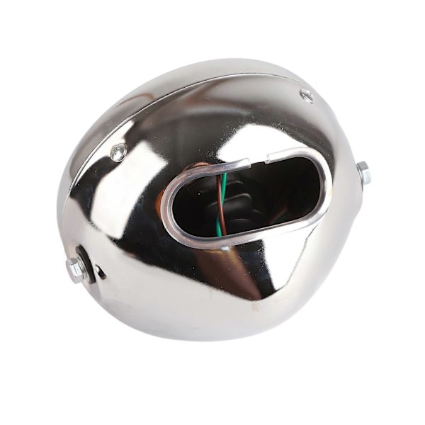 Retro Gul Lins Motorcykel Rund Modifierad Främre Strålkastare Passar för CG125 GN125 (Elektroplatta)