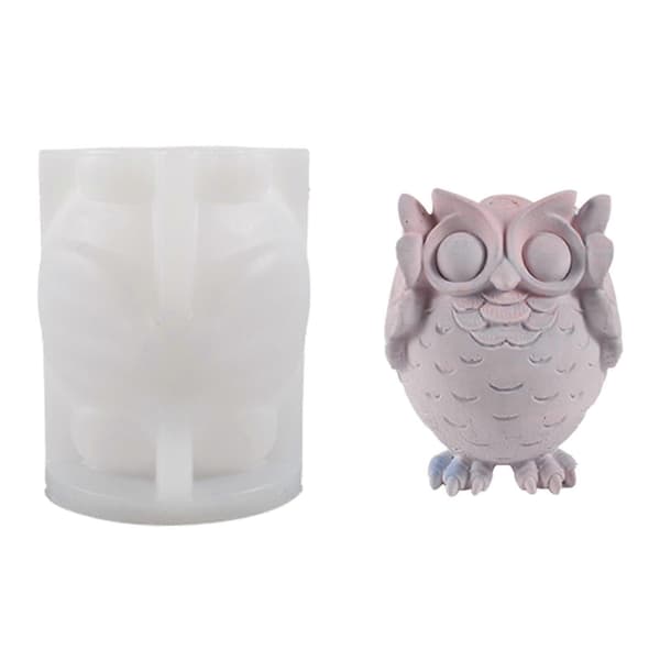 Dyr Silikoneform 3D Ugler Duftlysform til Voks Aromaterapi Fremstilling DIY Hjem Lysform Boligindretning