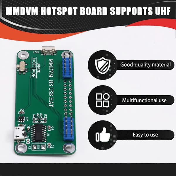 Jumbospot MMDVM HS USB HAT Adapterkort Ersättningssatser för Raspberry Pi Windows Linux Android Hotspot
