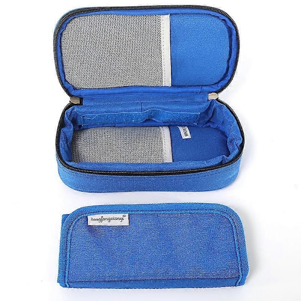 Portabel vattentät kylväska för insulin för resor (blå) 1 styck blue