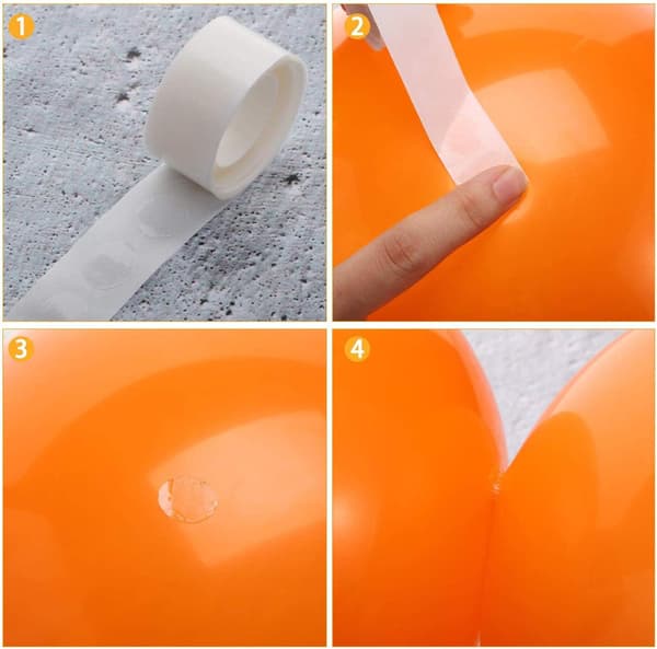 146 dele Halloween dekorationssæt - sort orange konfettibold