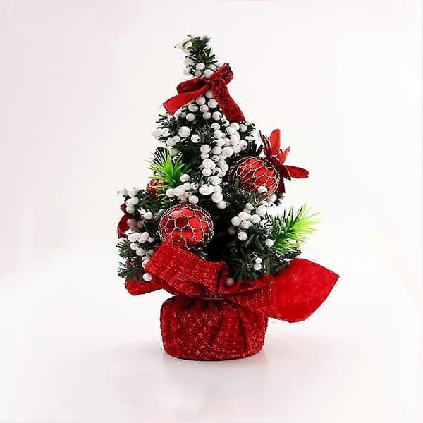 Mini Small Christmas Tree Without LED Lights Table Decoration Artificial Christmas Ornament Gift