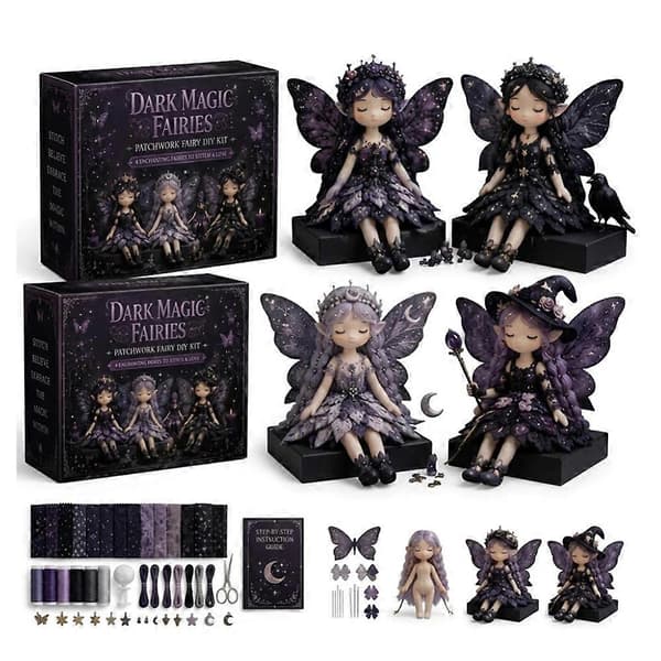 Fairy Patchworks Diy Collection Sjov Blomster-Fe Patchworks Syhåndværkssæt
