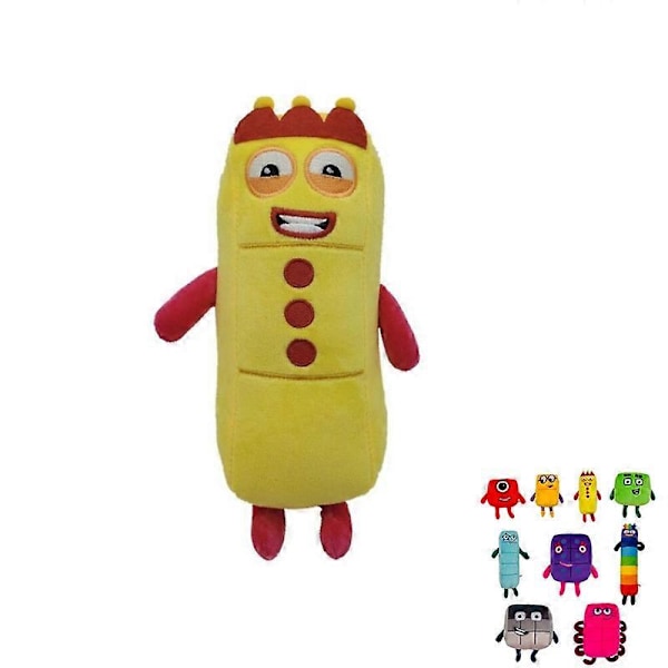 Ny numberblocks plyslegetøj til børn digital animation plysdukke byggeklods digitalt plyslegetøj C