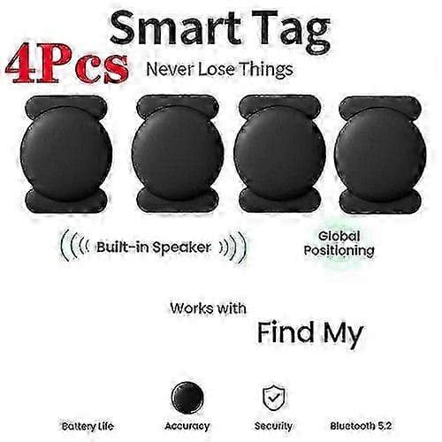 4-pak GPS Smart Tag til Find-netværket tracker-sæt med stærk magnetisk sugeevne