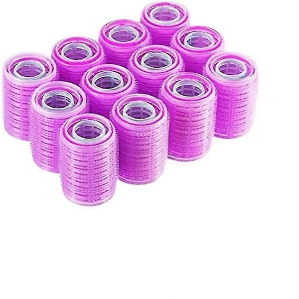Set med 48 självhäftande hårrullar med klämmor