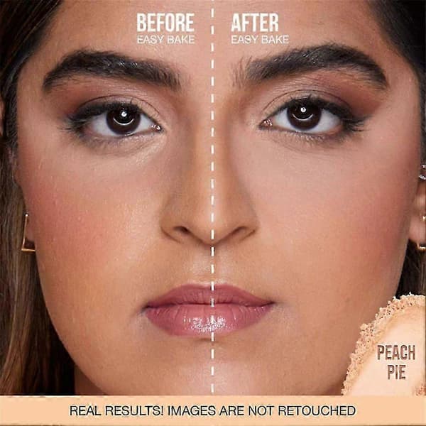 Easy-Bake Løst Puder Mat Oliefri Setting Puder Poreminimerende Langtidsholdbart Ansigts Puder til Kvinder Daglig Makeup