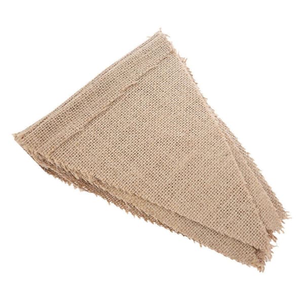 8 stk 3,7M Rustikk Jute Hessian Burlap Blonde Vimpel Shabby Chic Bryllupsbanner