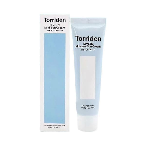 torriden Centella Solcreme SPF50+ til følsom hud og aknehud blue