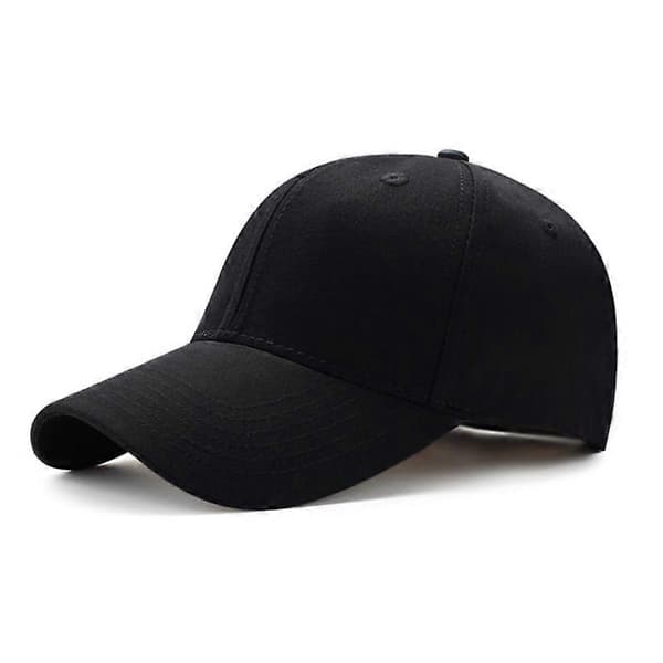Svart baseballcaps for menn og kvinner - bomull