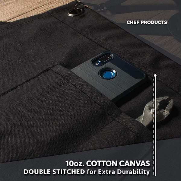 Professional Chef Apron for Kitchen, Grill & BBQ