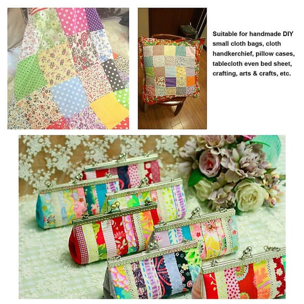 100 pcs DIY Mixed Patterns Floral Printed Patchwork Cotton Fabric Sewing Quilting Cloth 100x1