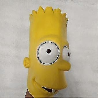 The Simpsons Bart Mask Halloween Högkvalitativ Latex Kostym Mask-mxbc