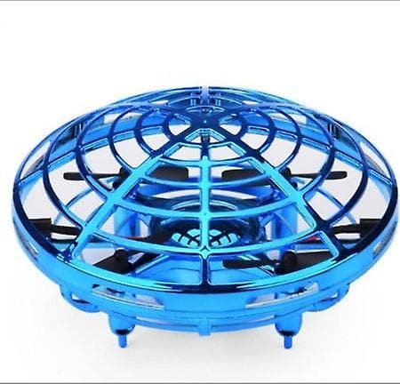 Mini Ufo Rc Drone Infrarød Håndsensor Induktion Helikopter Model Elektrisk Bærbar Quadcopter Legetøj Til Børn Yo blue