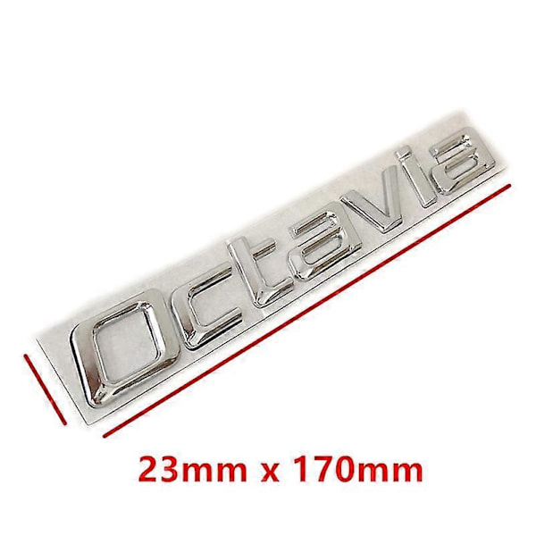 3D Metalli Octavia Auto Tarra Muotoilu Kirjaimet Sanat Takaluukun Merkki Logotarra Emblem Auto