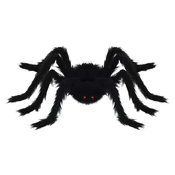 Halloween Spindel Dekoration 6 st Svart 75 cm