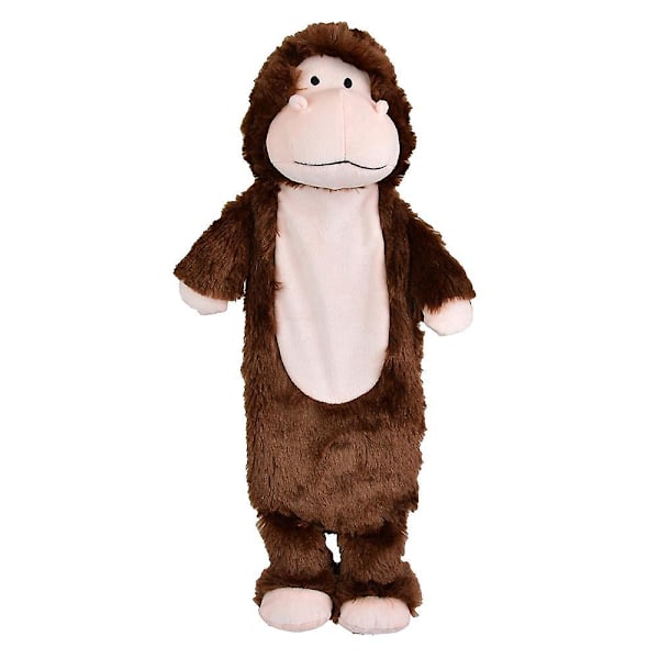 A2Z Lämpöpullo 750ML Pehmeä Pehmo 3D Eläin Fleece Päällinen Lämpöpullo Monkey